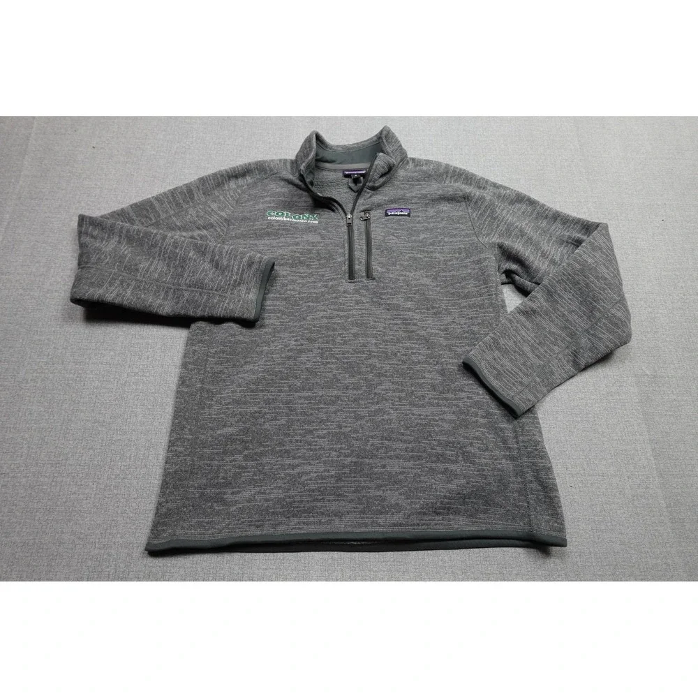 Patagonia Better Sweater Mens XL Gray Fleece Colony Hardware Chest Logo Soft